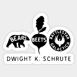 Dwight k schute Sticker